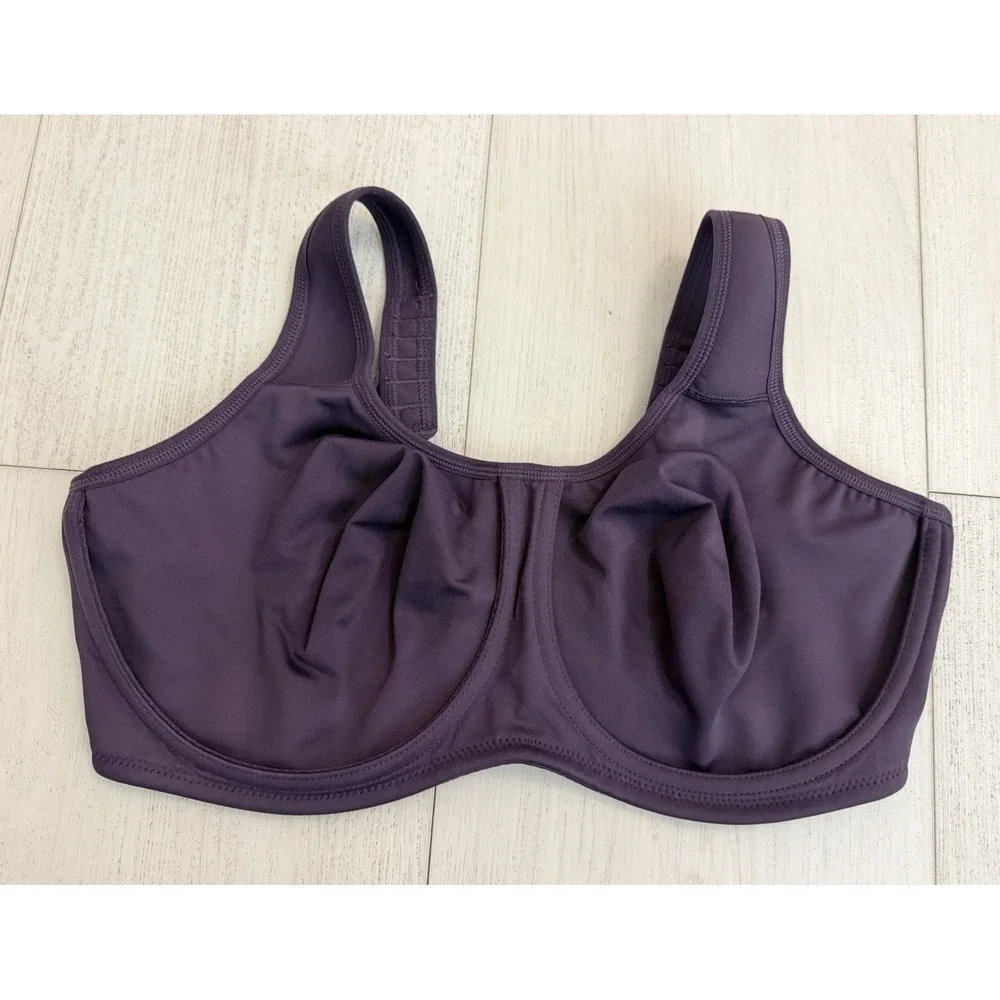 Wacoal 855170 Simone Sport Underwire Bra Sz 40DD Purple